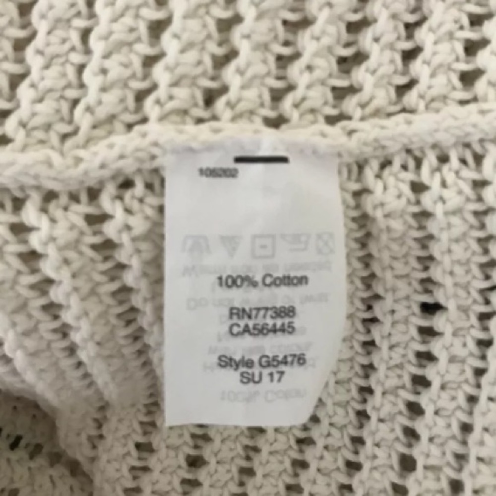Madewell Open Knit Hi-Lo Crochet Sweatshirt Size S - Picture 6 of 7